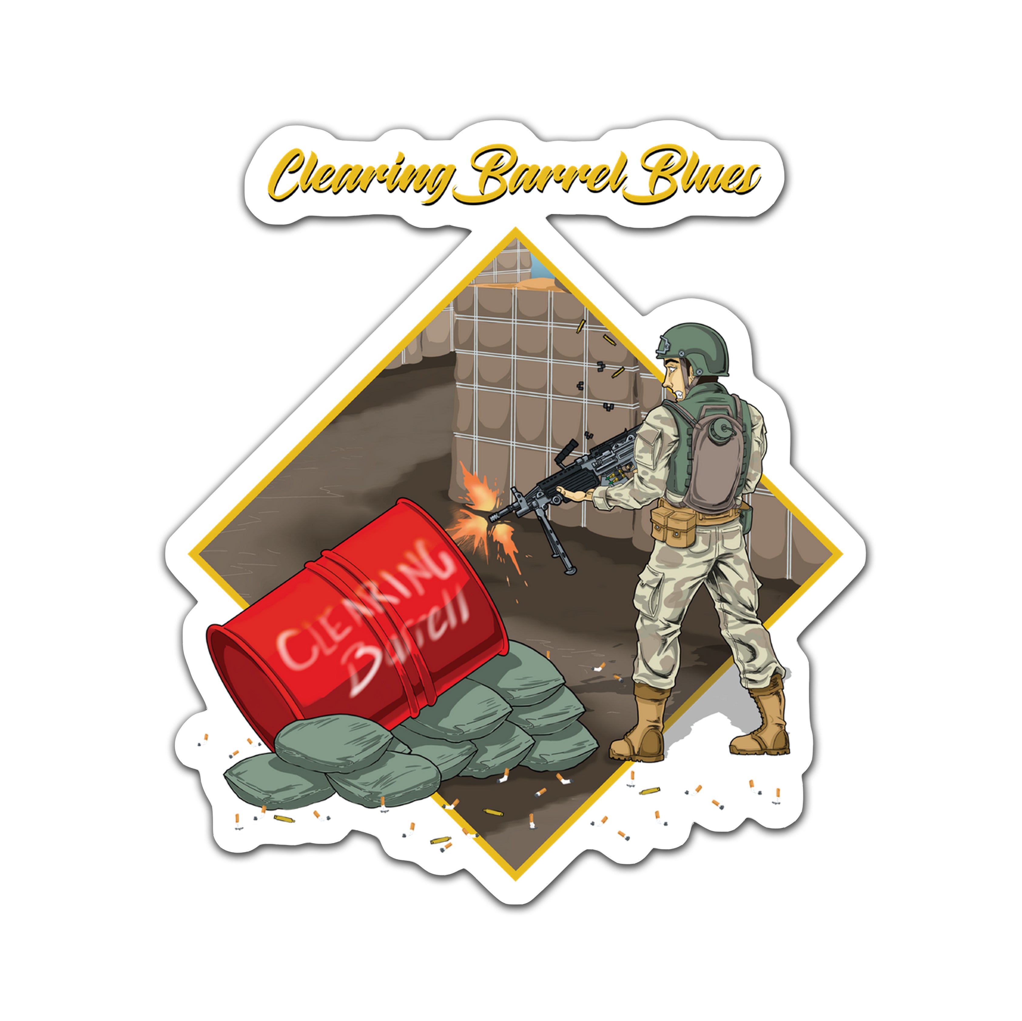 Clearing Barrel Sticker
