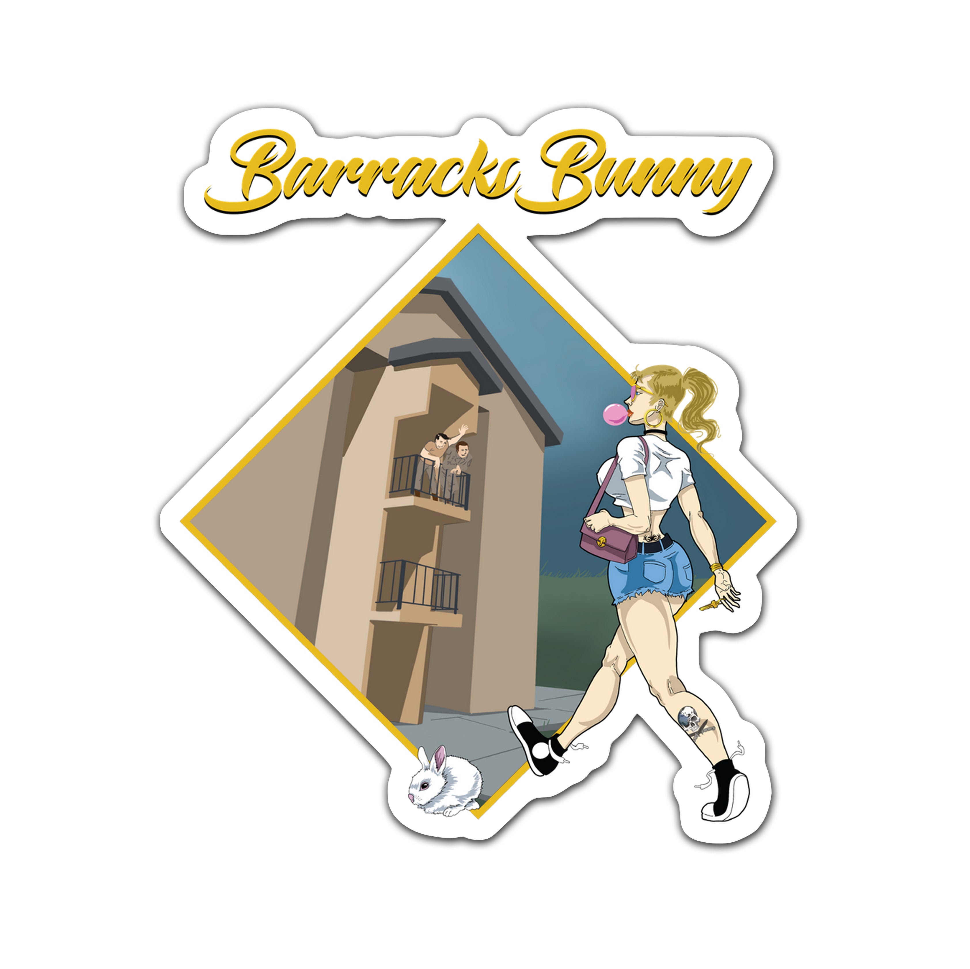Barracks Bunny Sticker