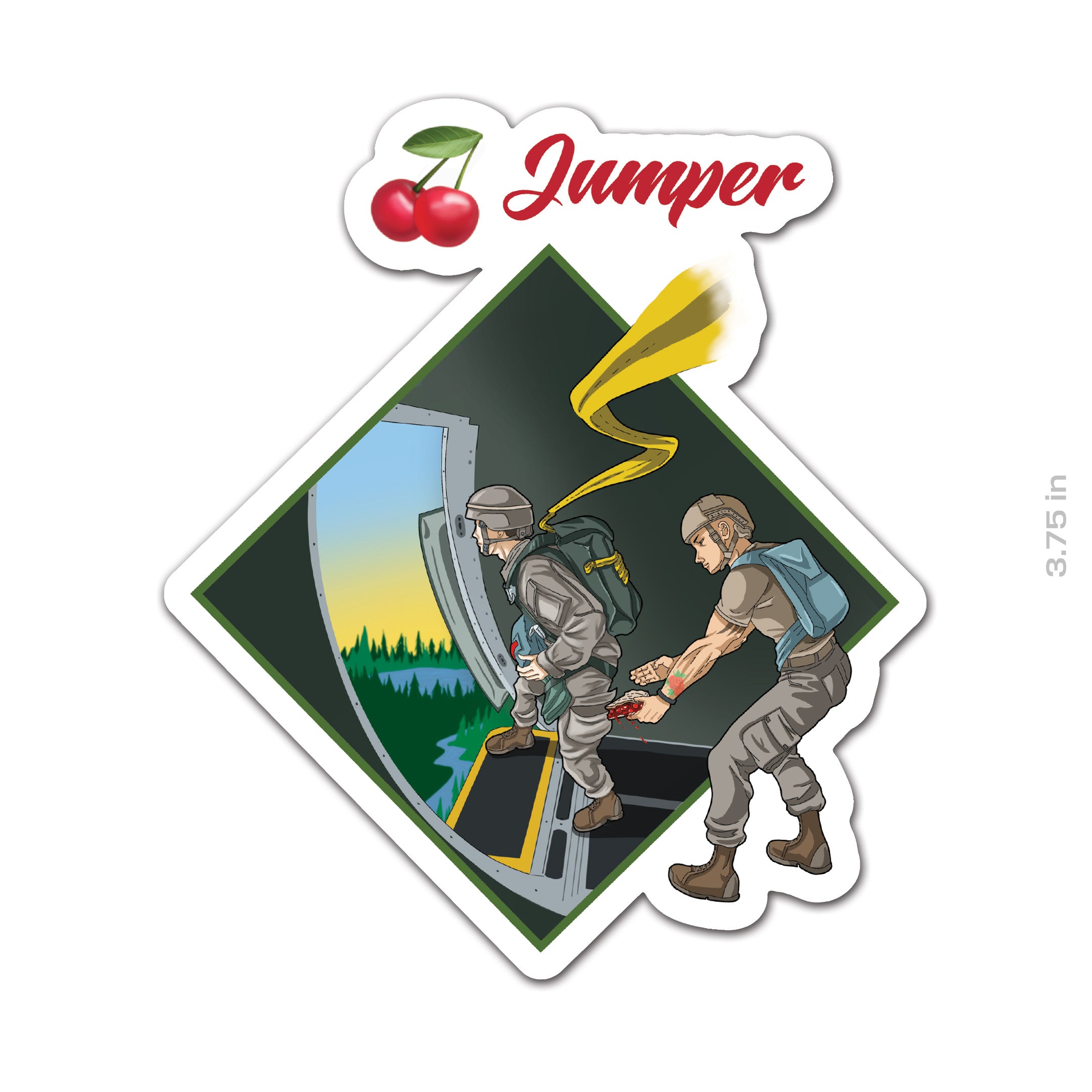 Cherry Jumper Sticker