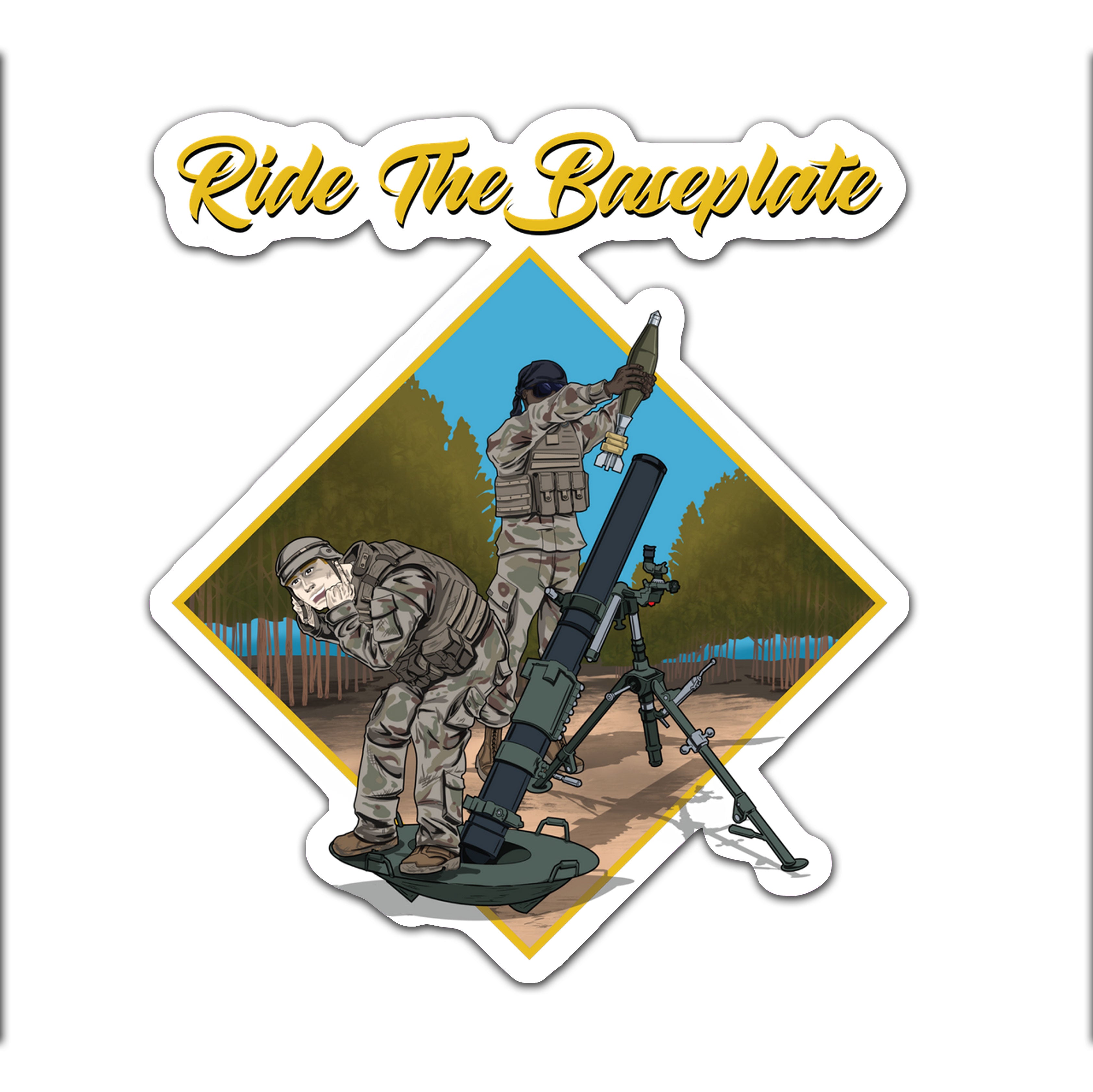 Ride The Baseplate Sticker