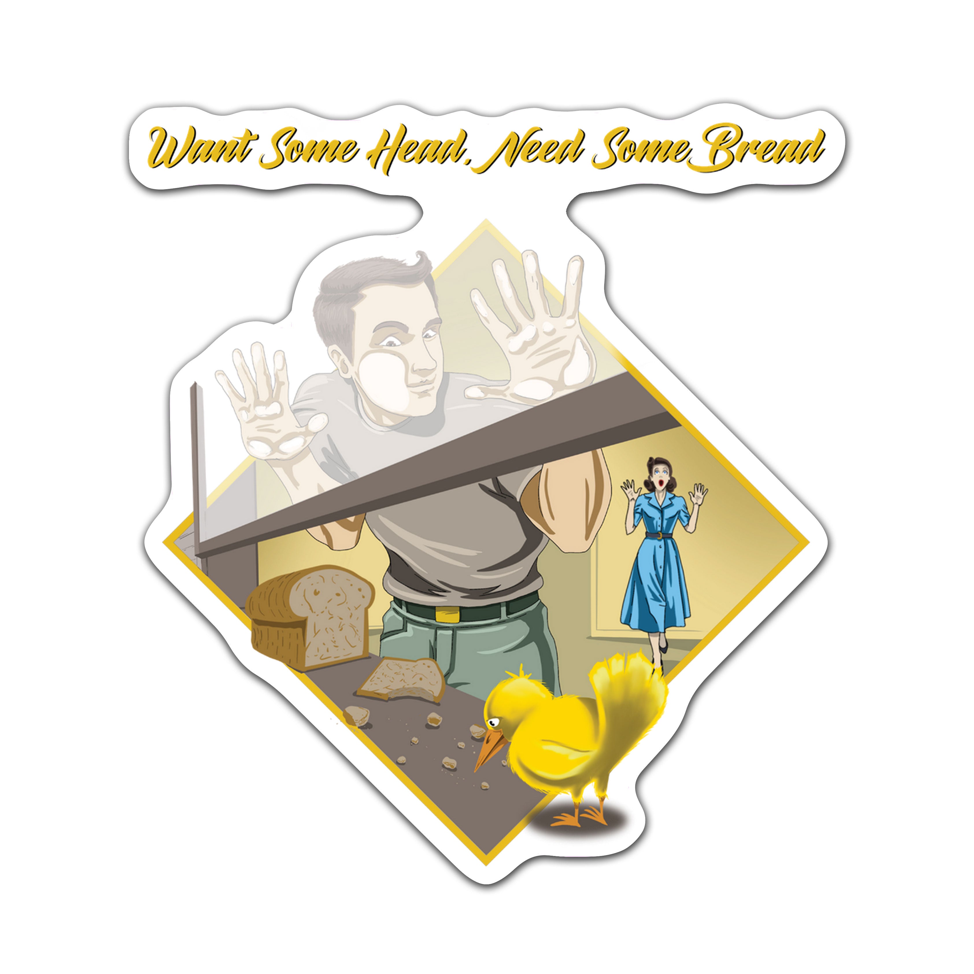 Yellow Bird Sticker