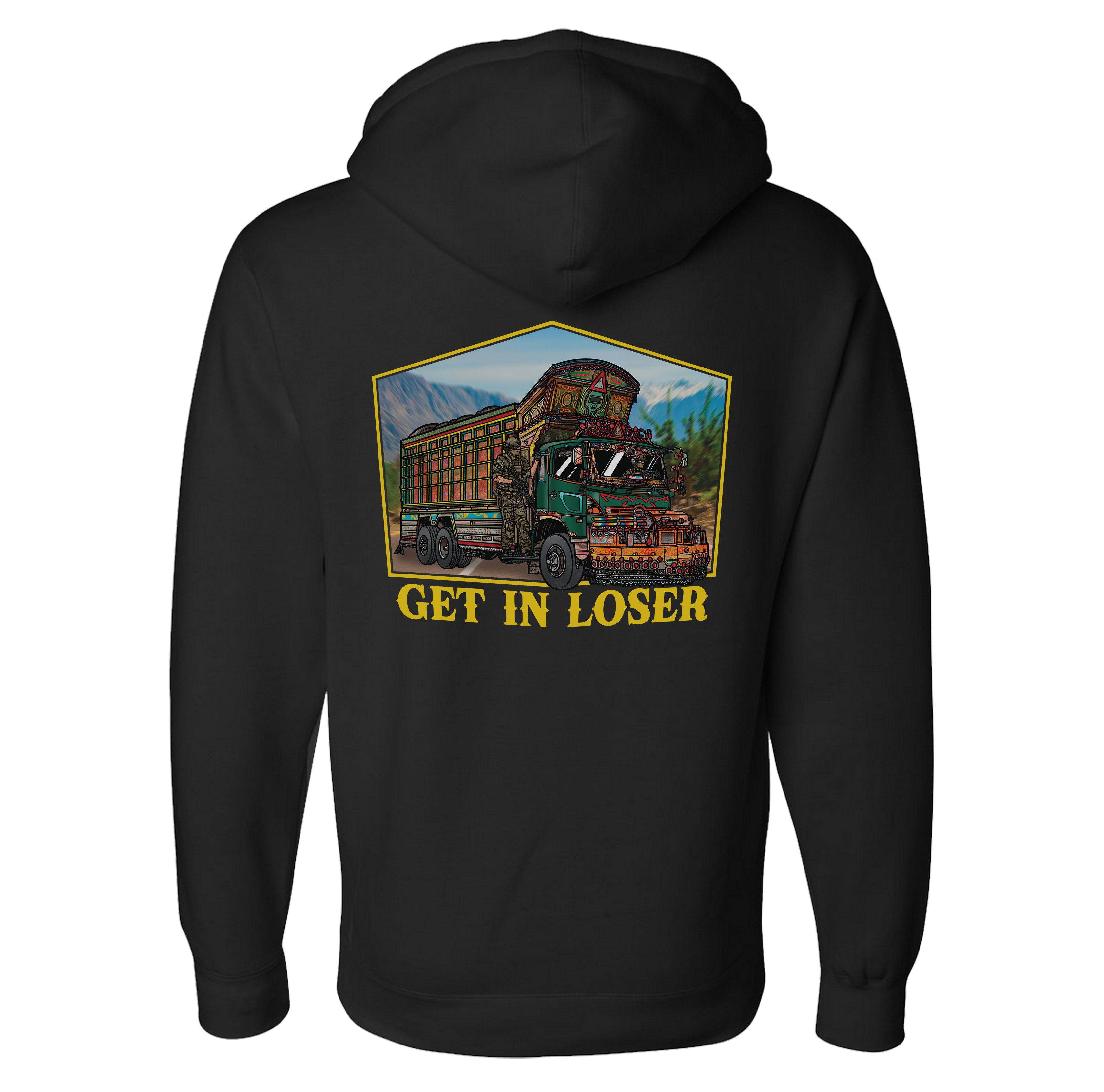 Jingle Truck Yellow Hoodie