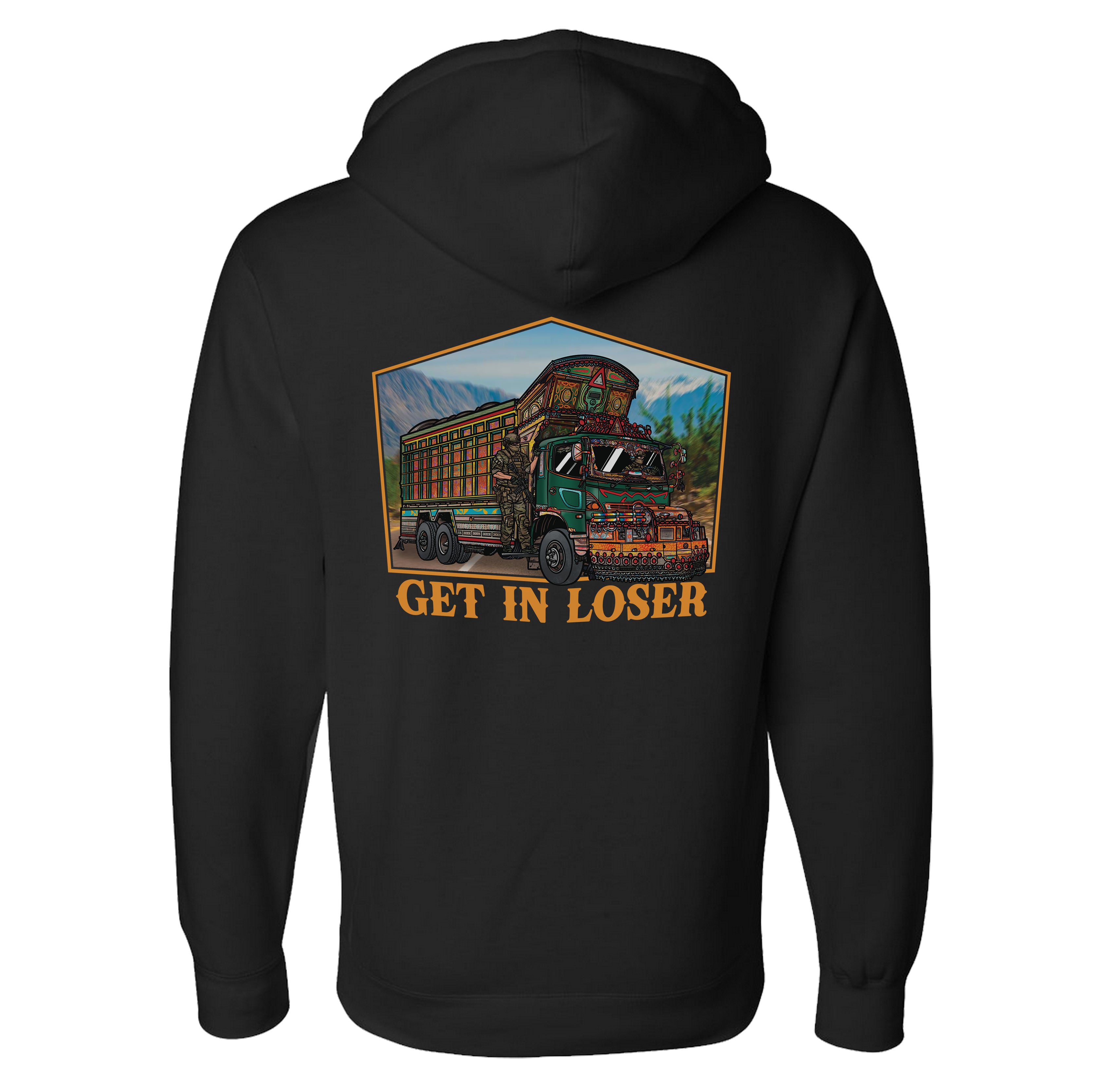 Jingle Truck Orange Hoodie