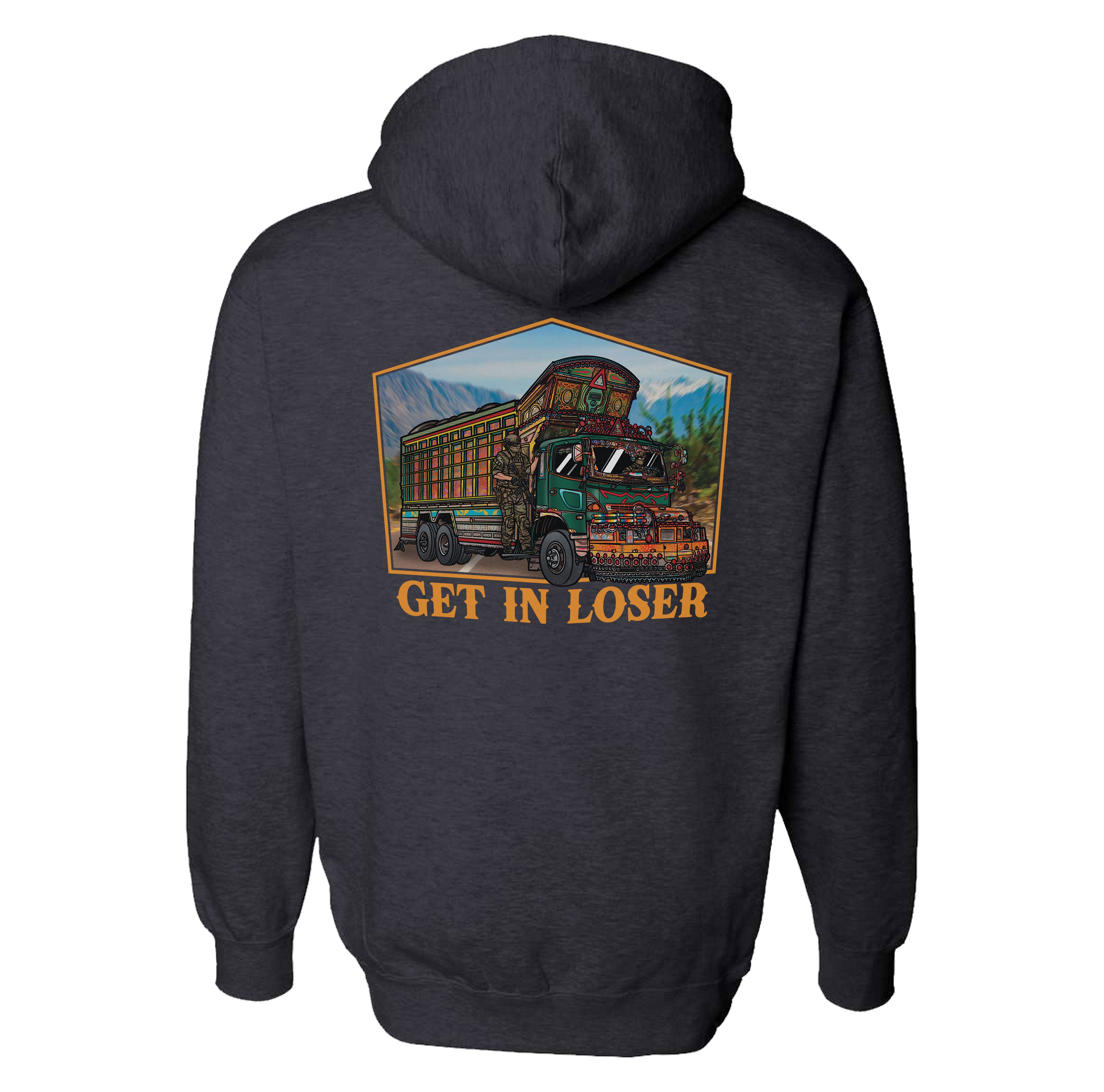 Jingle Truck Orange Hoodie