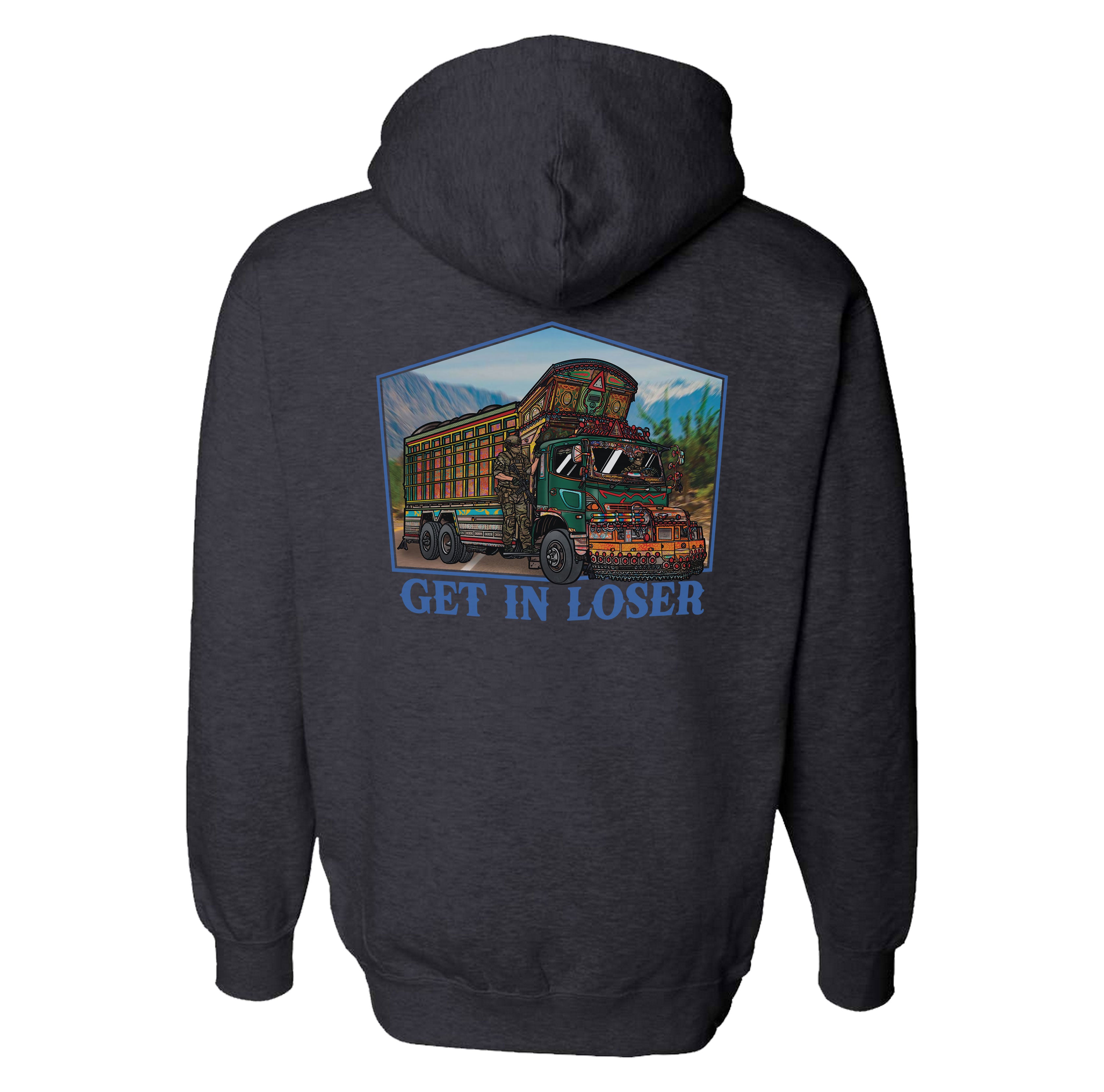 Jingle Truck Blue Hoodie