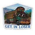 Jingle Truck Blue Sticker