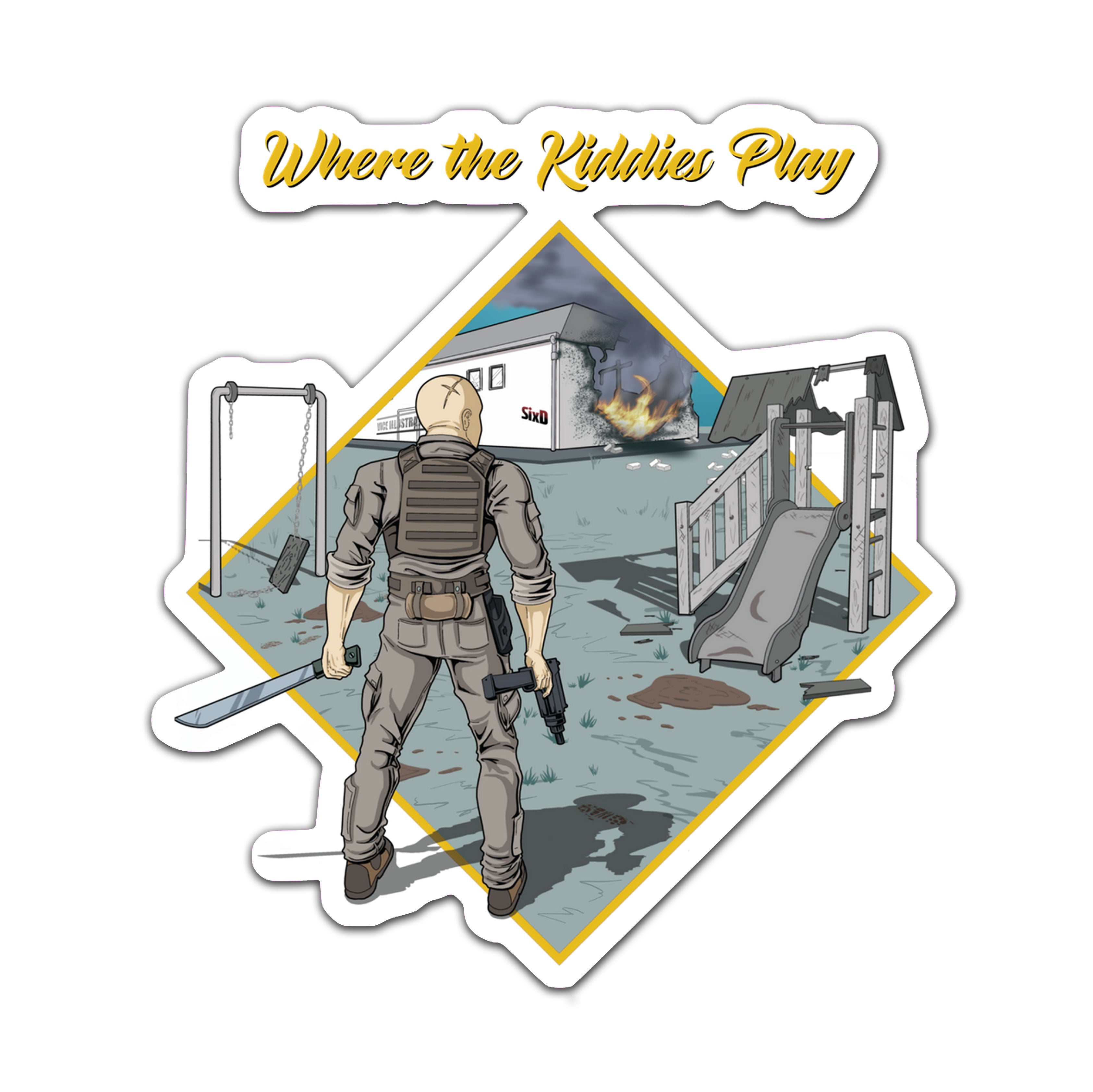 Where The Kiddies Play Sticker