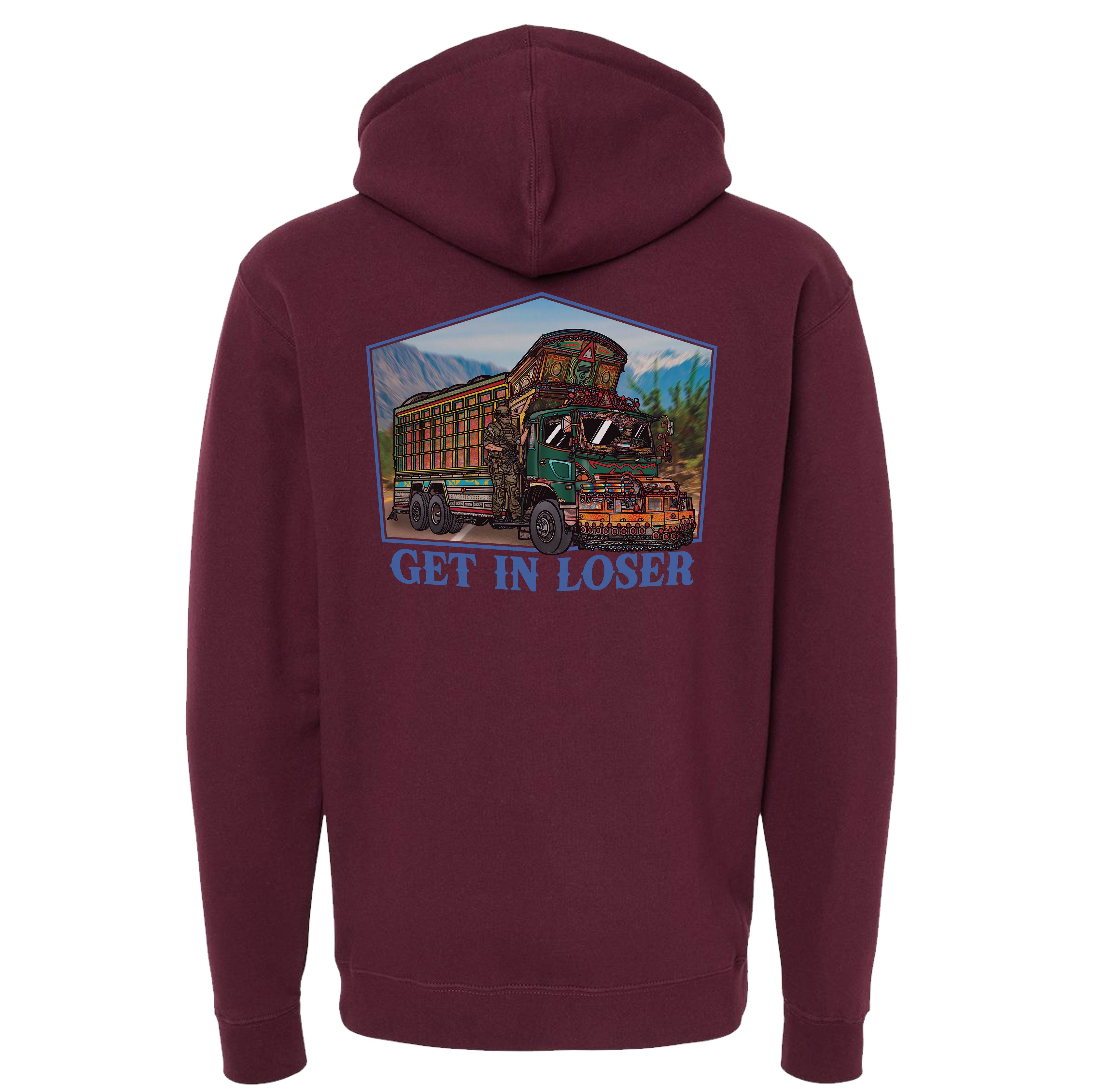 Jingle Truck Blue Hoodie