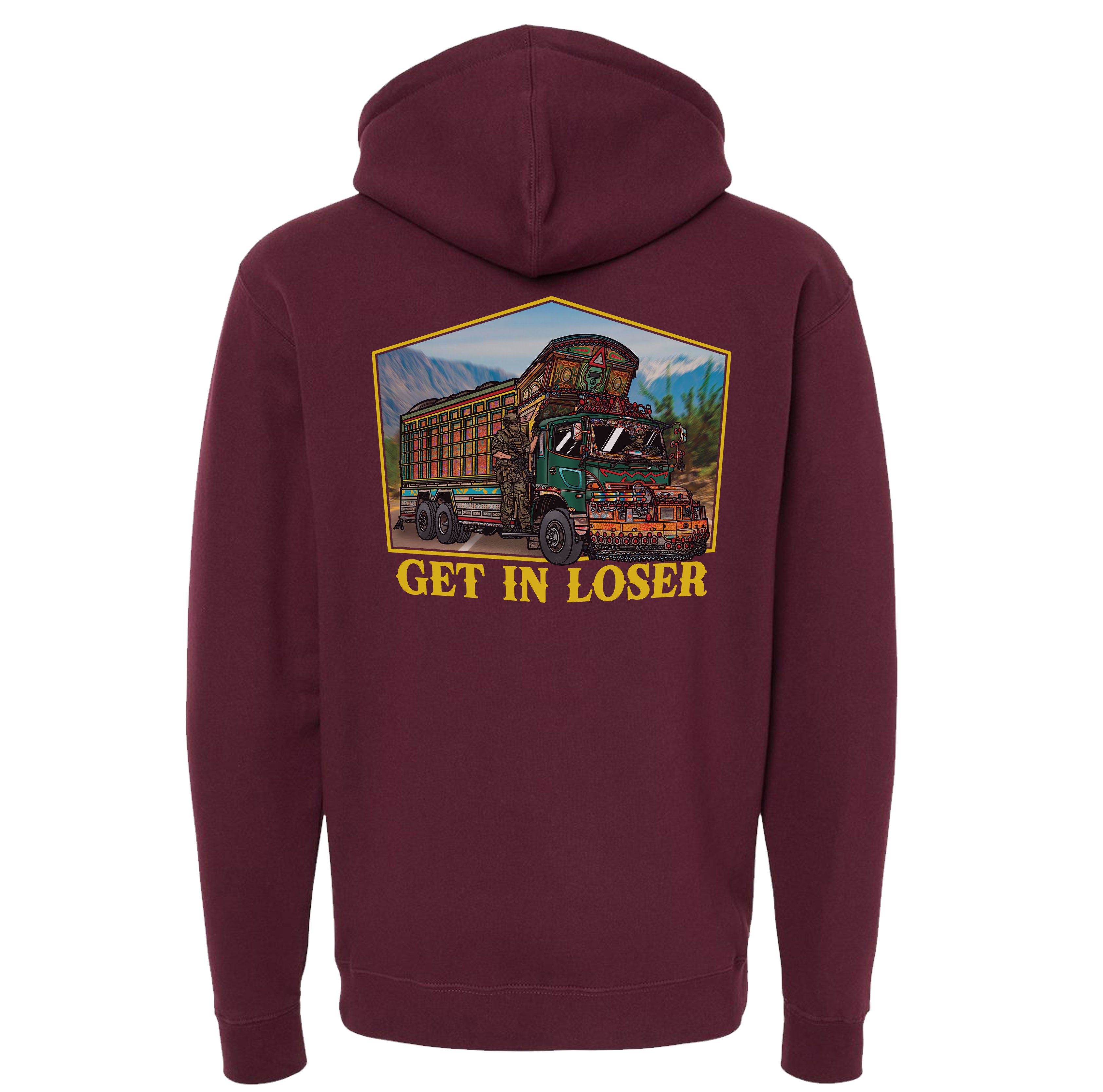 Jingle Truck Yellow Hoodie