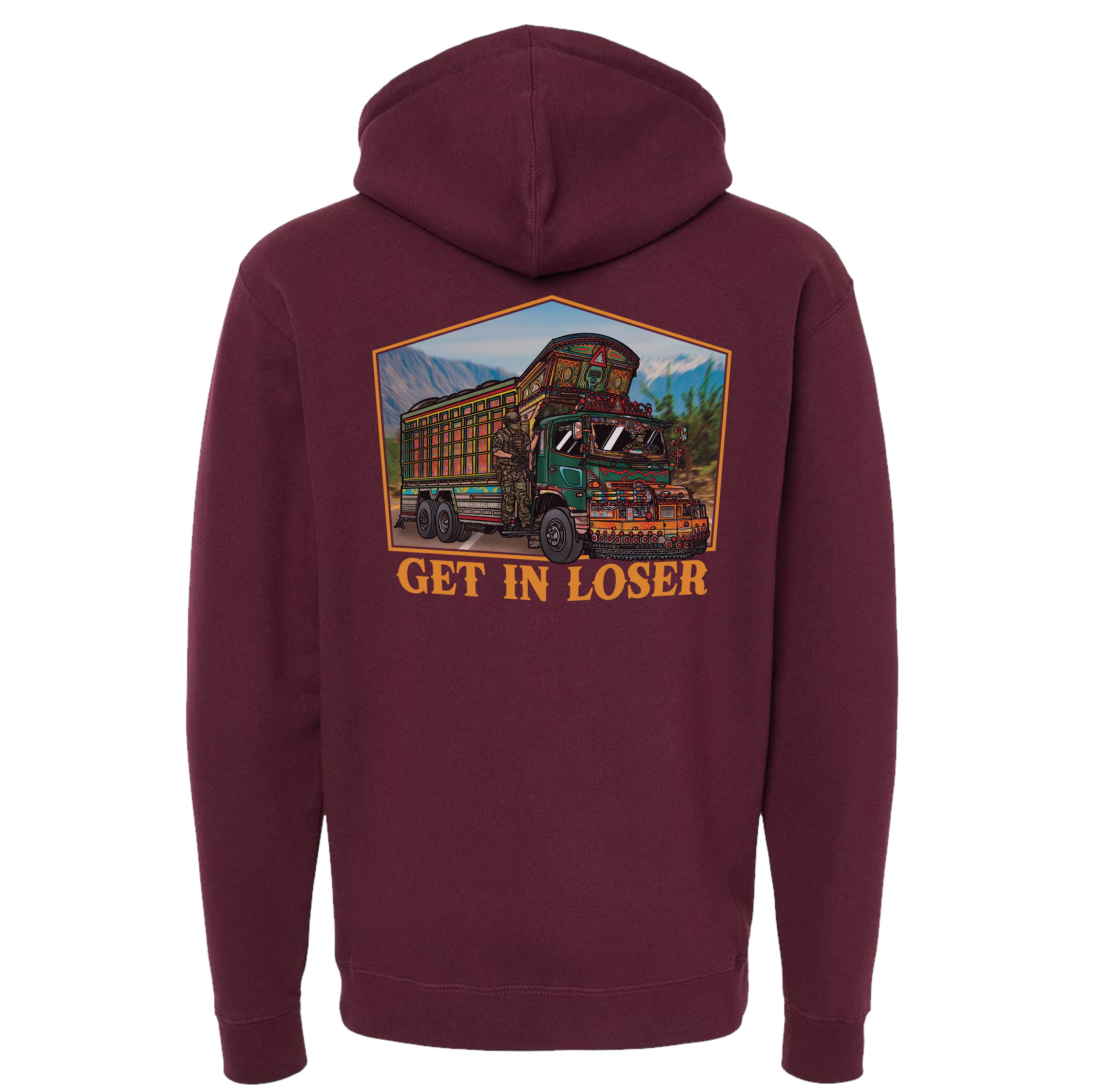 Jingle Truck Orange Hoodie