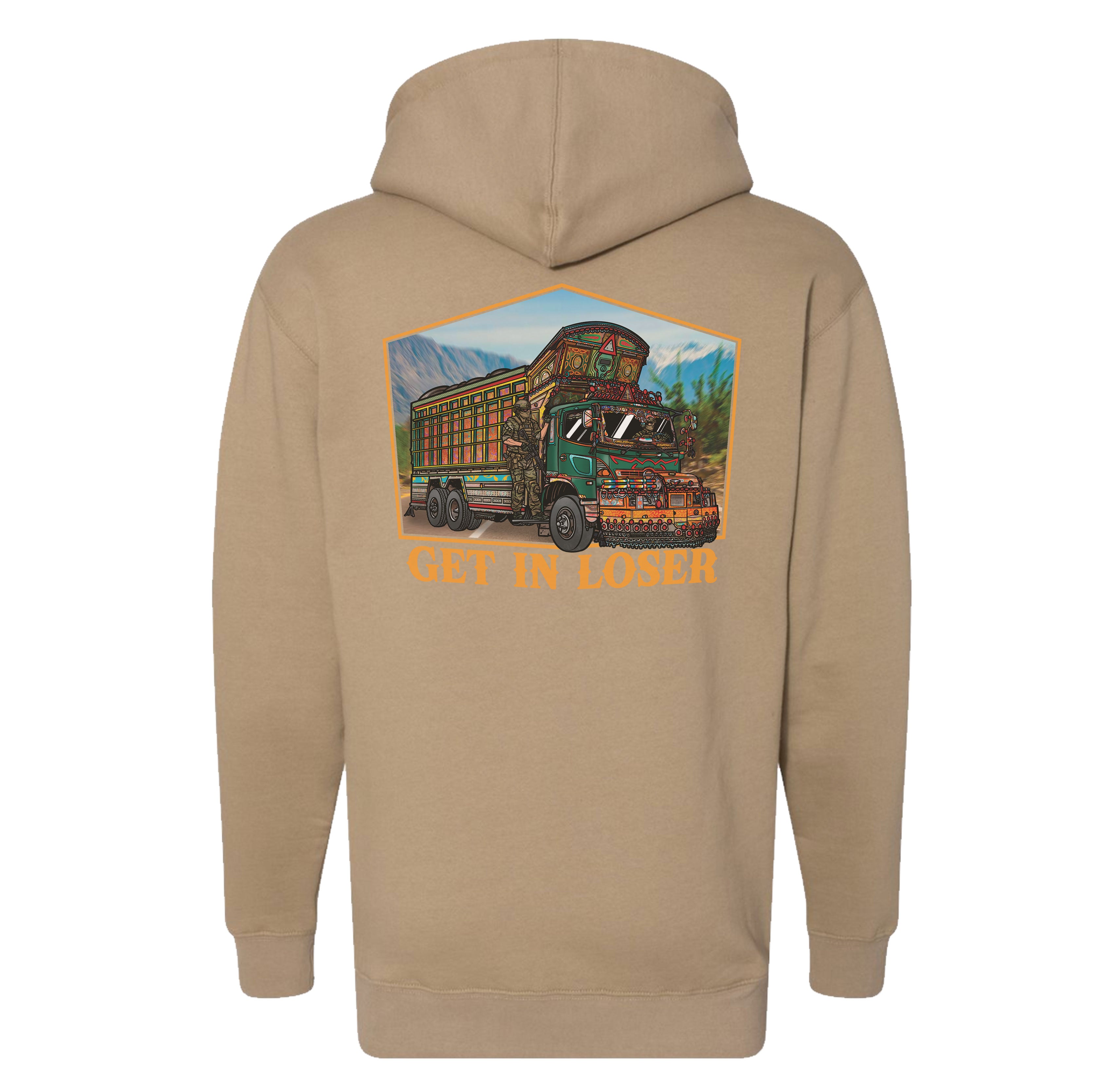 Jingle Truck Orange Hoodie