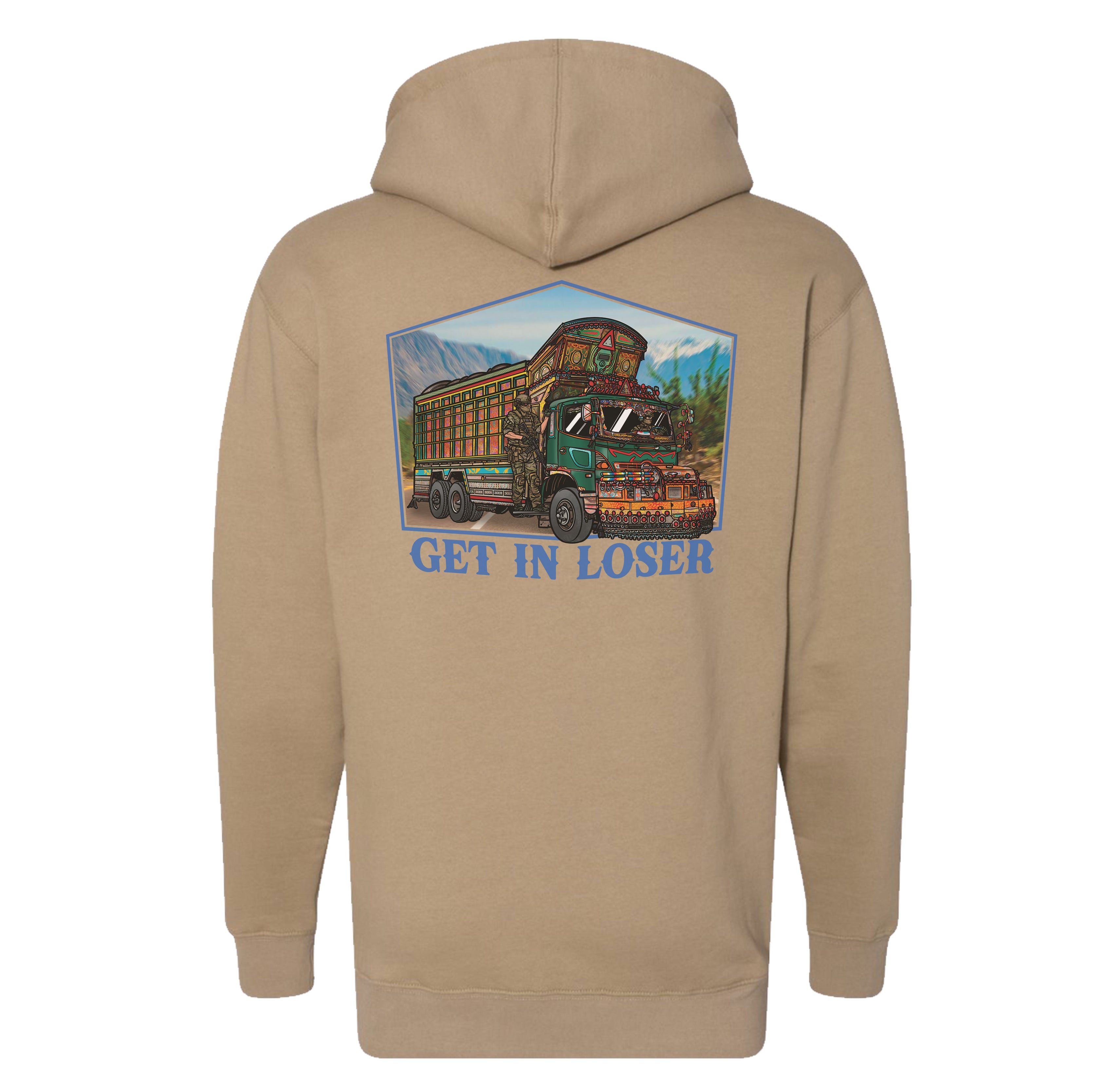 Jingle Truck Blue Hoodie
