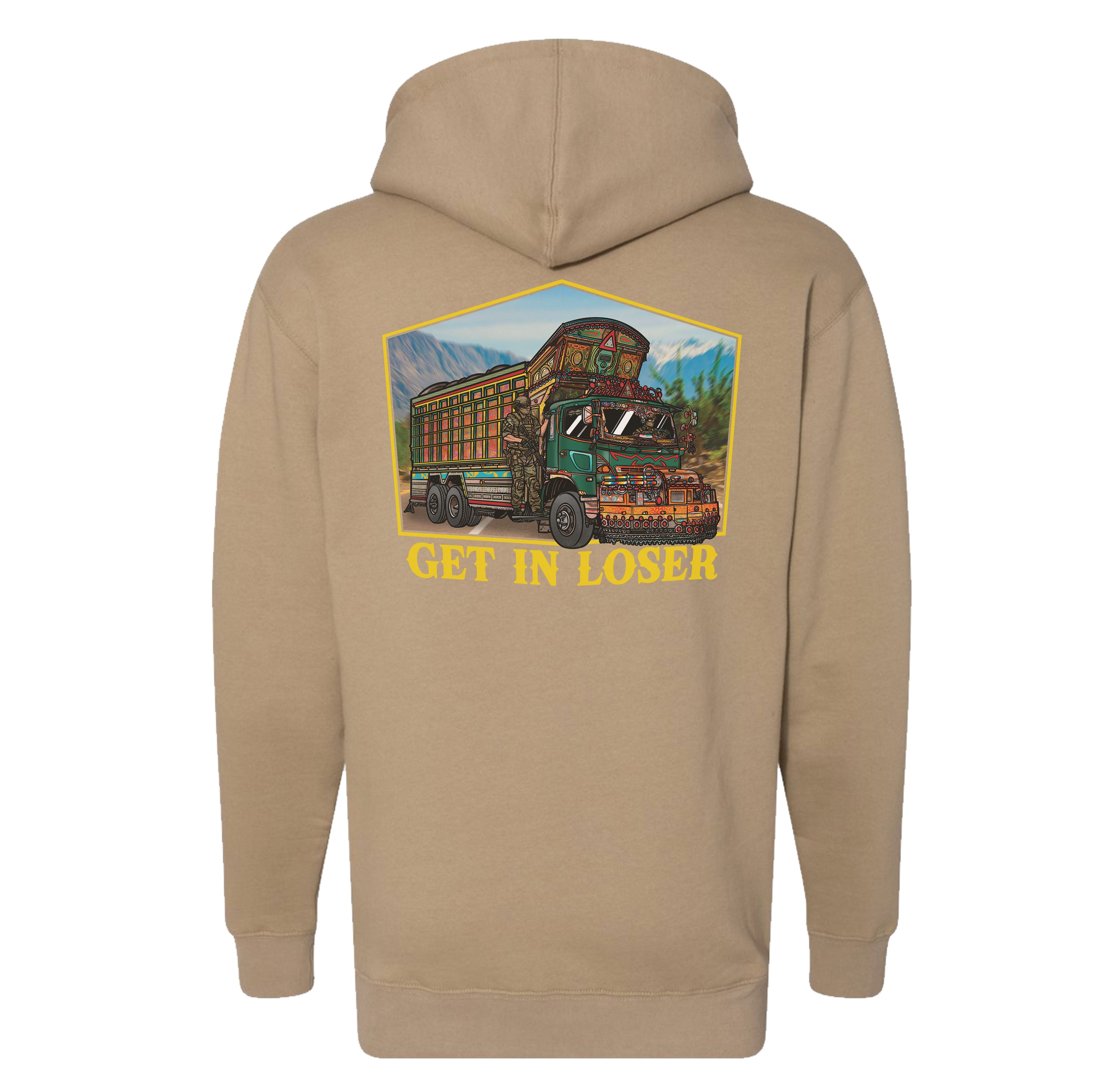 Jingle Truck Yellow Hoodie