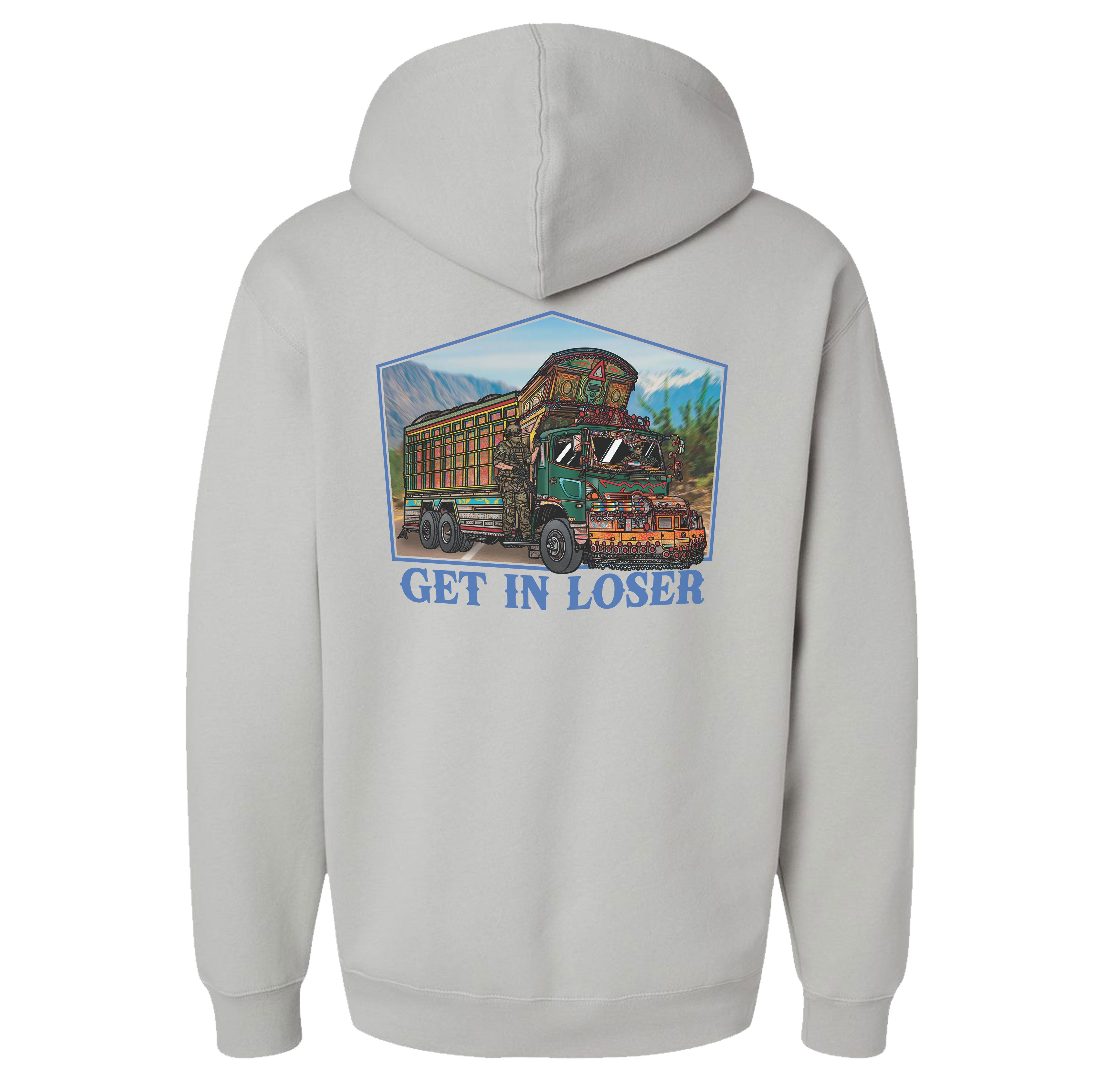 Jingle Truck Blue Hoodie